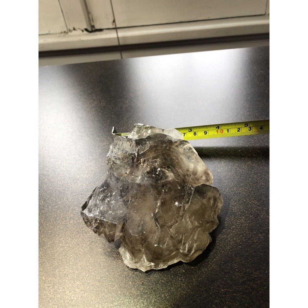 Elestial Smoky Black Quartz Crystal 15oz, Grounding Protection Metaphysical - Picture 7 of 16